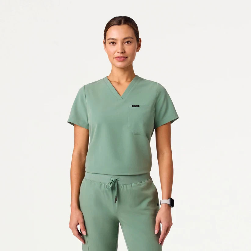 JAANUU Rhena Slim Essential Medical Shirt with Pocket