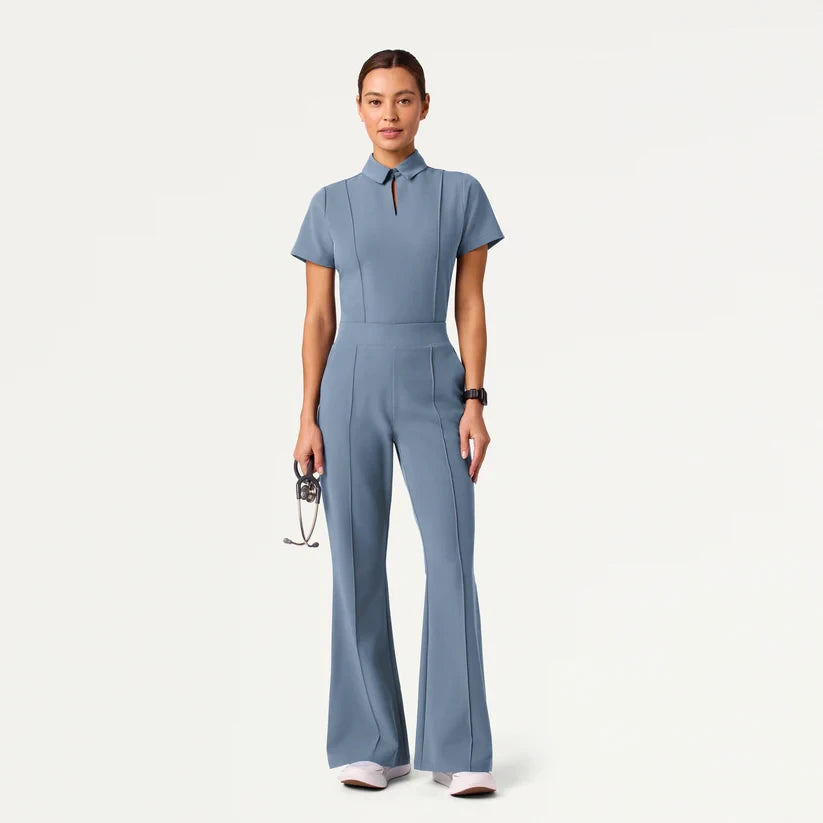 JAANUU Cropped Medical Pants Kori Slim with High Waist