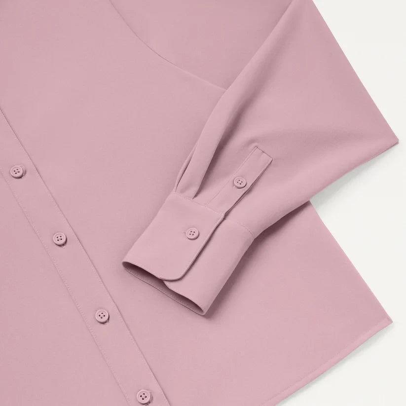 JAANUU Kenna Short Medical Scrub Shirt with Buttons