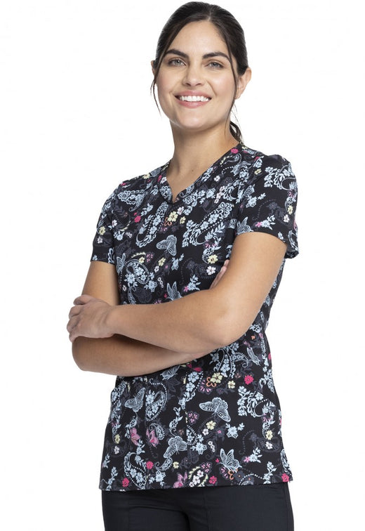 Cherokee Printed Blouse CK678 FUBM