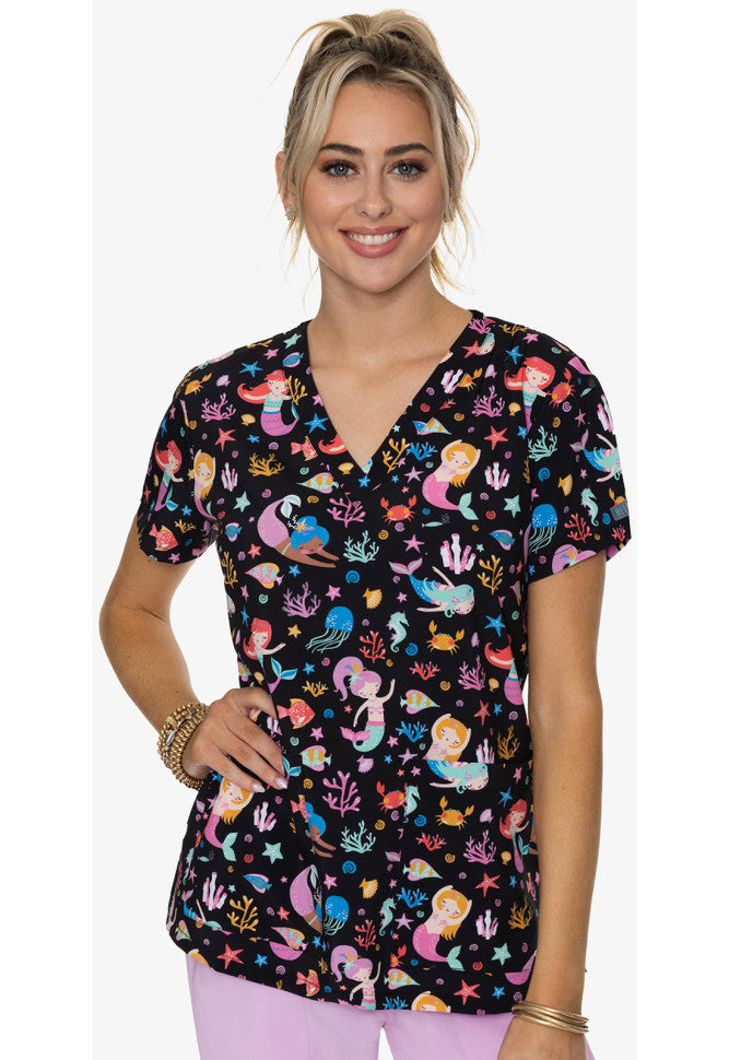 Med Couture Printed Blouse MC8564