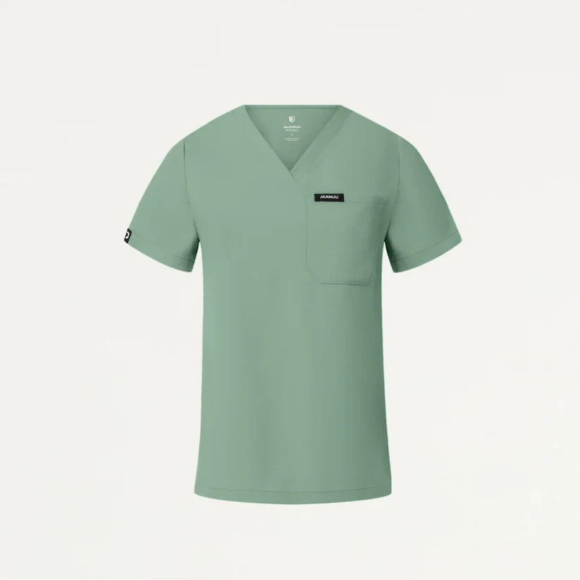 JAANUU Rhena Slim Essential Medical Shirt with Pocket