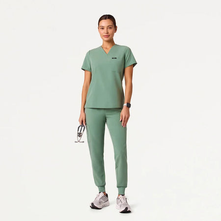JAANUU Rhena Slim Essential Medical Shirt with Pocket