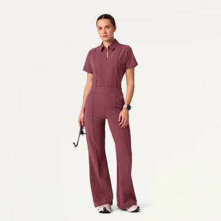 JAANUU Cropped Medical Pants Kori Slim with High Waist
