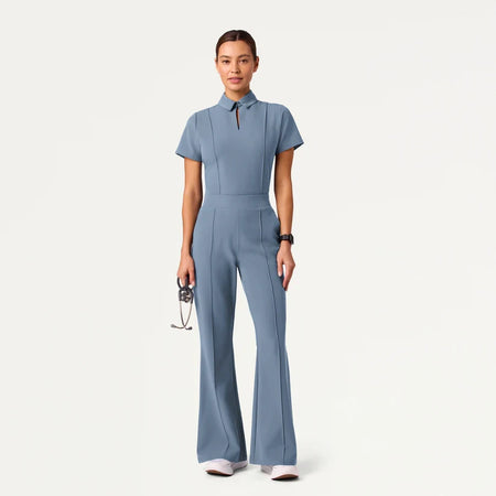 JAANUU Cropped Medical Pants Kori Slim with High Waist
