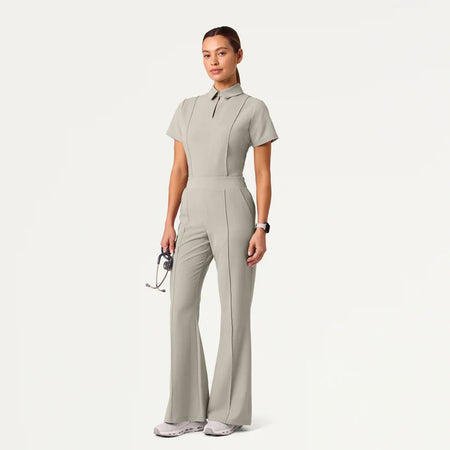 JAANUU Cropped Medical Pants Kori Slim with High Waist
