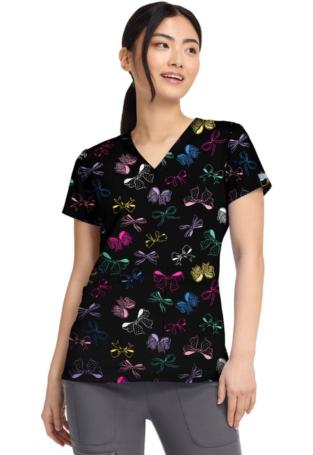 Med Couture Printed Blouse MC8564