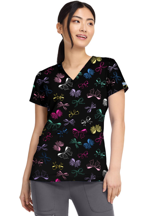 Med Couture Printed Blouse MC8564