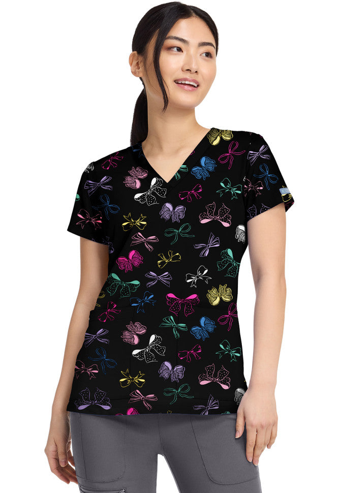 Med Couture Printed Blouse MC8564