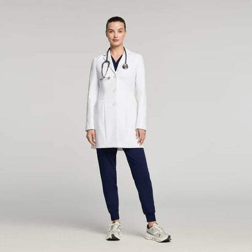 JAANUU Lab Coat Linea 34" White