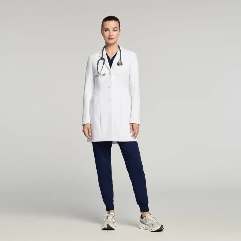 JAANUU Lab Coat Linea 34" White