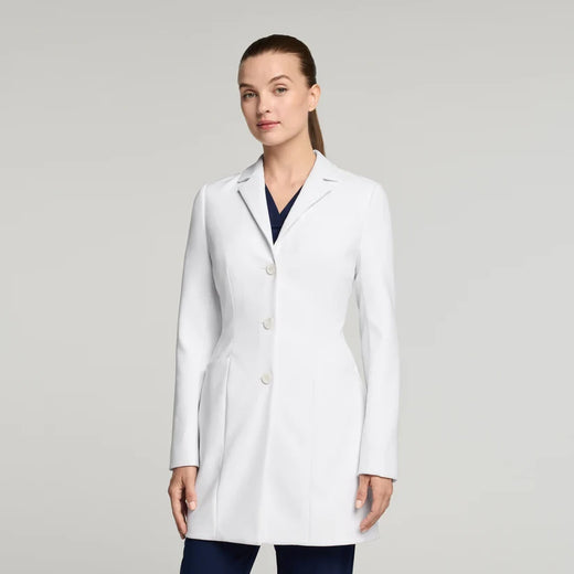 JAANUU Lab Coat Linea 34" White