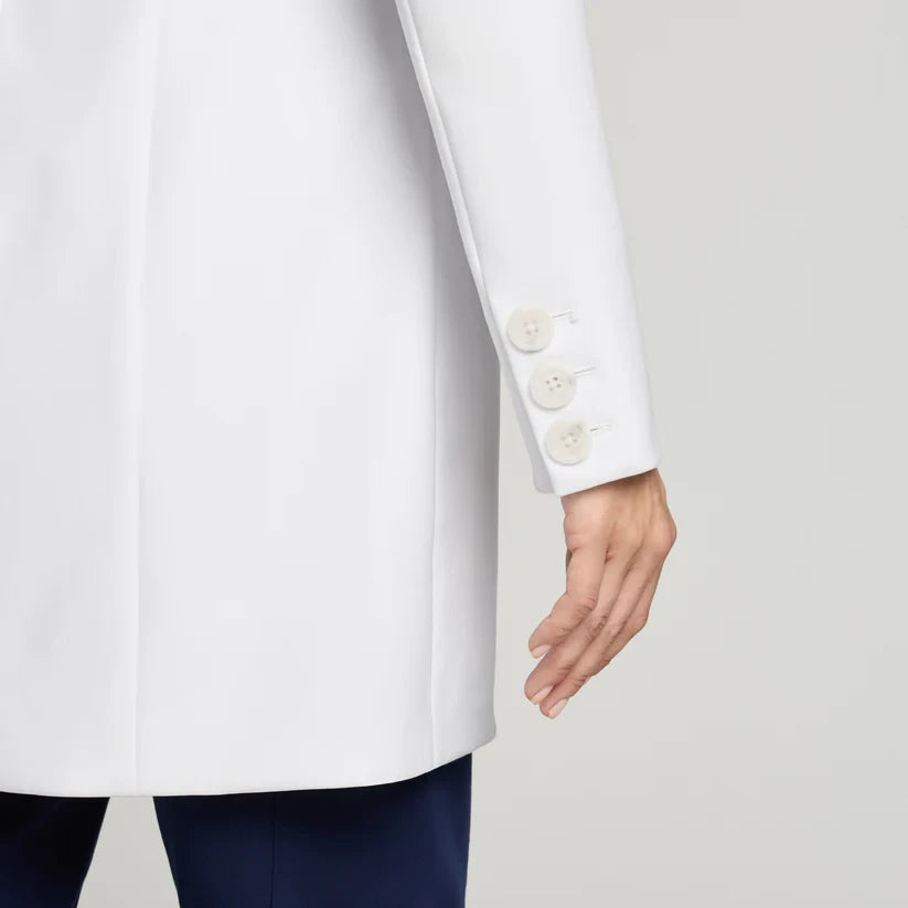 JAANUU Lab Coat Linea 34" White