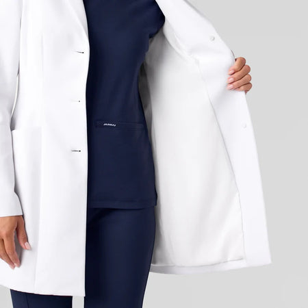 JAANUU Lab Coat Linea 34" White