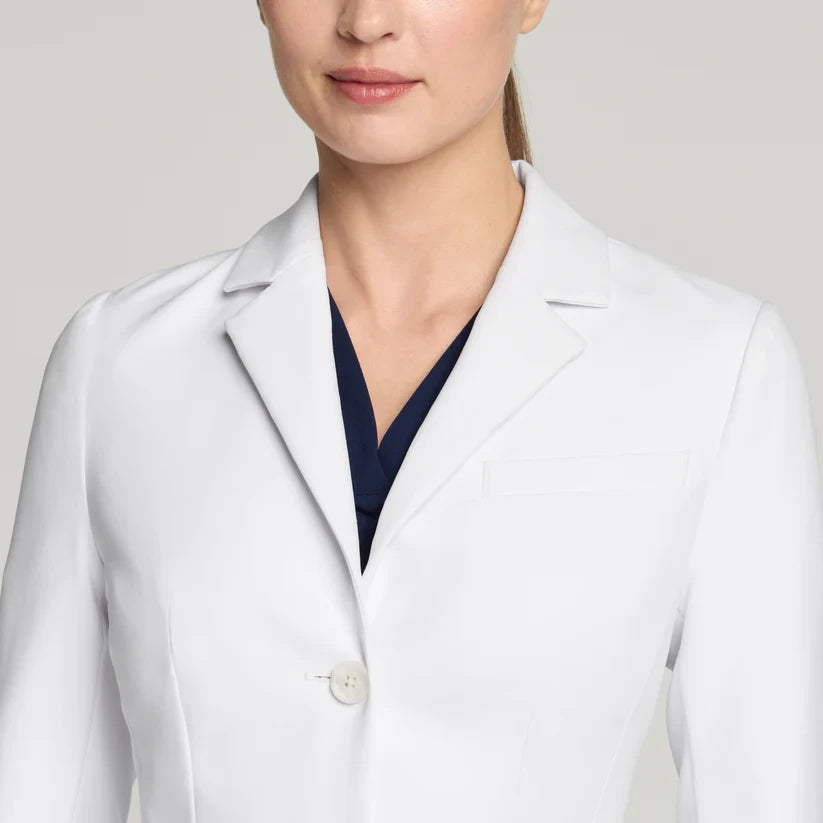 JAANUU Lab Coat Linea 34" White