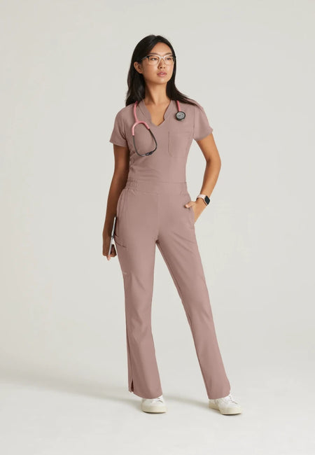 GREYS ANATOMY V-Neck Top with Gathered Detail